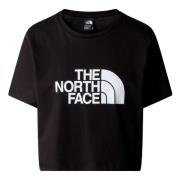 The North Face Dam Lätt Passform Svart och Vit T-shirt Black, Dam