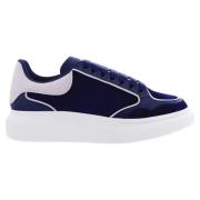 Alexander McQueen Läder Sneakers med Gummisula Blue, Herr