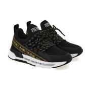 Versace Jeans Couture Svarta Sneakers Skor Black, Dam