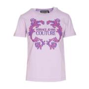 Versace Jeans Couture Lila T-shirt Vår/Sommarkollektion 2024 Purple, D...