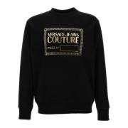 Versace Jeans Couture Svart Hoodie Tröja Black, Herr