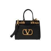 Valentino Vintage Pre-owned Laeder axelremsvskor Black, Dam