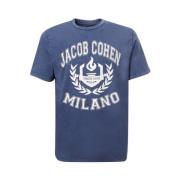 Jacob Cohën T-Shirts Blue, Herr
