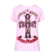 Aniye By Roses Guns'n'Roses Print Bomull T-shirt Pink, Dam