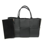 Bottega Veneta Vintage Pre-owned Laeder totevskor Black, Dam