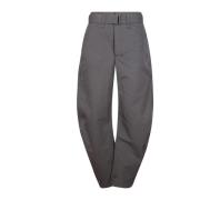 Lemaire Wide Trousers Gray, Dam
