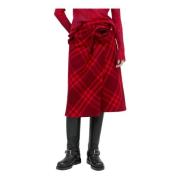 Burberry Skirts Red, Dam