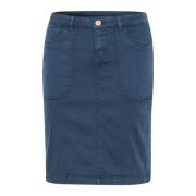 Cream Short Skirts Blue, Dam