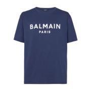 Balmain T-Shirts Blue, Herr