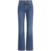 Etro Klassiska Flare Jeans för Kvinnor Blue, Dam