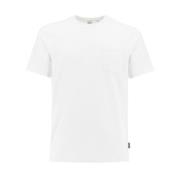 Aspesi Slim Fit Crew Neck T-Shirt med Bröstficka White, Herr