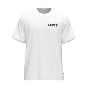 Levi's Tryckt Komfort Fit T-shirt (Vit) White, Herr