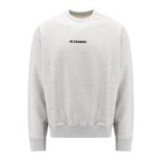 Jil Sander Grå Crew-neck Sweatshirt Gray, Herr