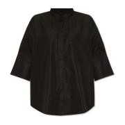 Ami Paris Skjorta med ståkrage Black, Dam