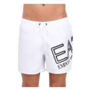 Emporio Armani EA7 Beachwear White, Herr