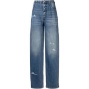 MM6 Maison Margiela Straight Jeans Blue, Dam