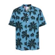 PS By Paul Smith Short Sleeve Shirts Blue, Herr