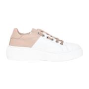 Valentino Vit Beige Logo Sneakers Multicolor, Dam