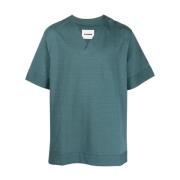 Jil Sander Blå Casual T-shirt för Män Blue, Herr