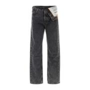 Y/Project Straight Jeans Black, Herr