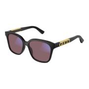 Gucci Black/Blue Sunglasses with Rose Lenses Black, Dam