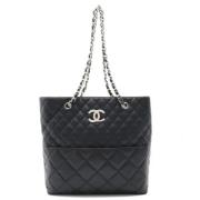 Chanel Vintage Pre-owned Laeder totevskor Black, Dam