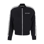 Palm Angels Sweatshirt med dragkedja i Bomber Track Jacket-stil Black,...