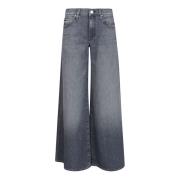 Mother Wide Jeans Gray, Dam