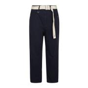 High Cropped Trousers Blue, Dam