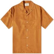 Portuguese Flannel Short Sleeve Shirts Brown, Herr