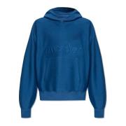 Moncler Hoodie med logotyp Blue, Herr