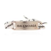 Balenciaga Armband med logotyp White, Dam