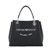 Emporio Armani Stilren Läder Plånbok Black, Dam