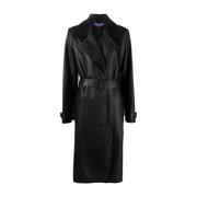 Ralph Lauren Trench Coats Black, Dam