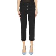 Dondup Trousers Black, Dam