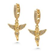 Nialaya Women's Golden Angel Earrings Yellow, Dam