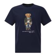 Ralph Lauren Klassisk Passform Polo Bear T-Shirt Blue, Herr