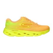 Skechers Neon Gul Swirl Tech Speed Sneaker Multicolor, Dam