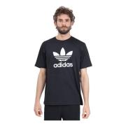 Adidas Originals Svart Adicolor Trefoil T-shirt Black, Herr
