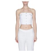 Tommy Jeans Sleeveless Tops White, Dam