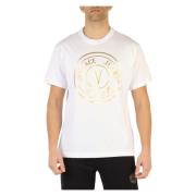 Versace Jeans Couture Bomull Logo Print T-shirt White, Herr
