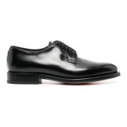 Santoni Business Shoes Black, Herr