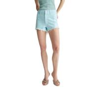 Liu Jo Stiliga Denim Shorts för Kvinnor Blue, Dam
