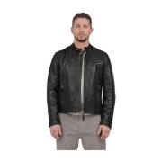 The Jack Leathers Leather Jackets Brown, Herr