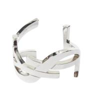 Yves Saint Laurent Vintage Pre-owned Metall armband Gray, Dam