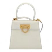 Salvatore Ferragamo Pre-owned Pre-owned Laeder handvskor White, Dam