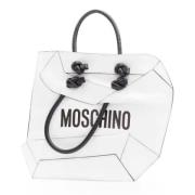Moschino Pre-Owned Pre-owned Laeder handvskor White, Dam