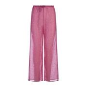 Oseree Wide Trousers Pink, Dam