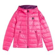 Blauer Winter Jackets Pink, Dam