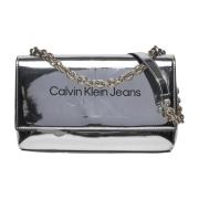 Calvin Klein Jeans Handbags Gray, Dam